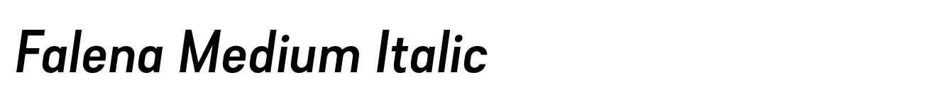 Falena Medium Italic image
